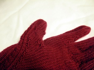 Glove repaired